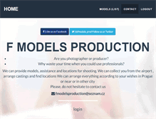 Tablet Screenshot of fmodelsproduction.com